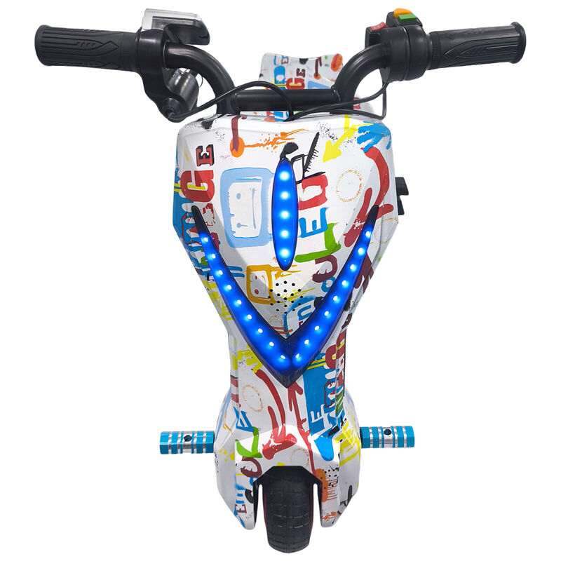 Electric Drift Go Kart for Kids 3 Wheel Ride On Trike with Bluetooth & 350W Graffito