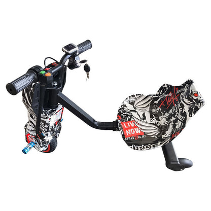 Electric Drift Go Kart For Kids 3 Wheel Ride On Trike With Bluetooth & 350W Pirate