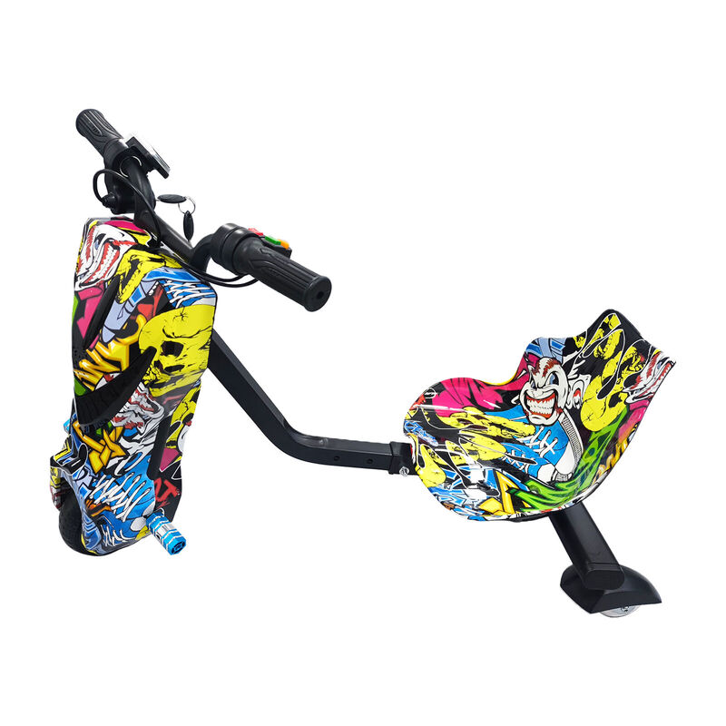 Electric Drift Go Kart for Kids 3 Wheel Ride On Trike with Bluetooth & 350W Hip-Hop