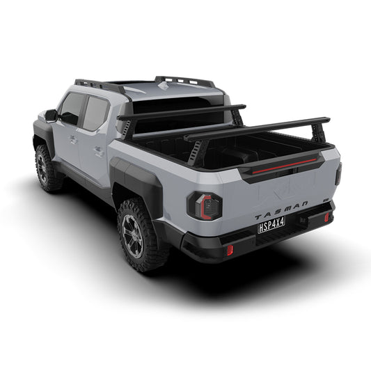Kia Tasman with HSP Tub Rack – adjustable ute tub rack for load-carrying flexibility and accessory mounting