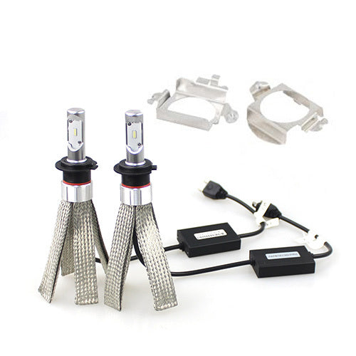 H7-L04 Single Beam LED Headlight Bulb Globe Upgrade Kit 5700K w/ Canbus