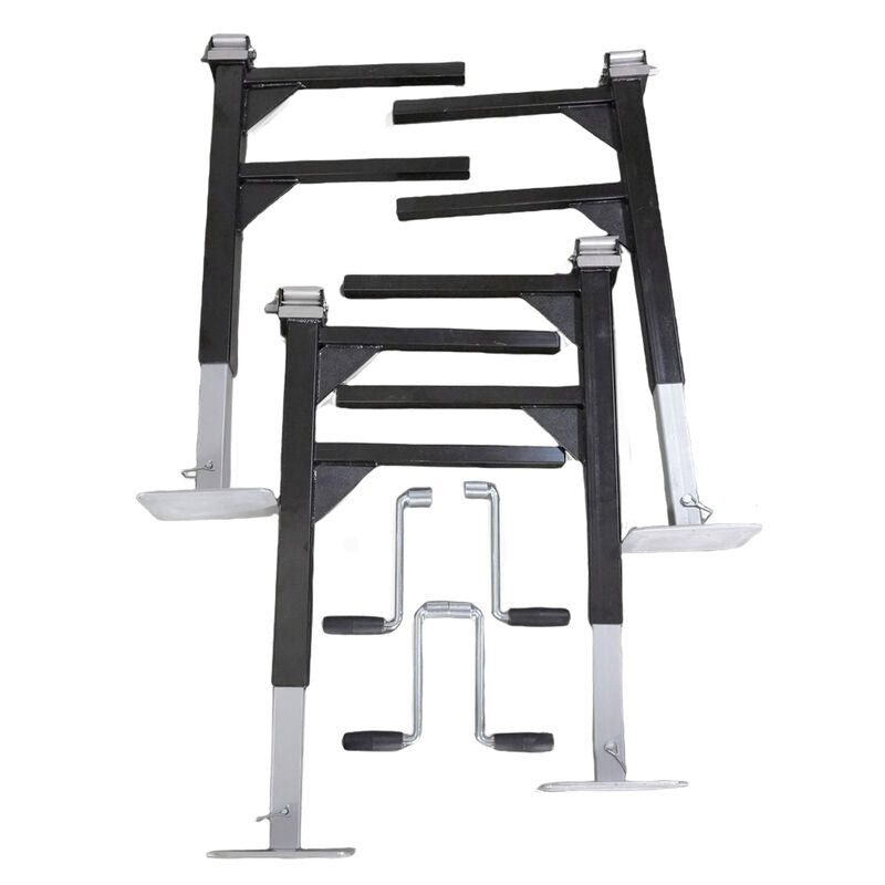 4 Pcs Heavy Duty Lift Off Jack Off Legs Adjustable Fit For Caravan Canopy