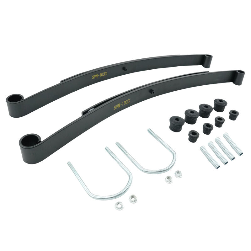 Golf Cart 2-Leaf Rear Leaf Springs Set With Bushing Kit Fit For EZGO RXV 2008-ON