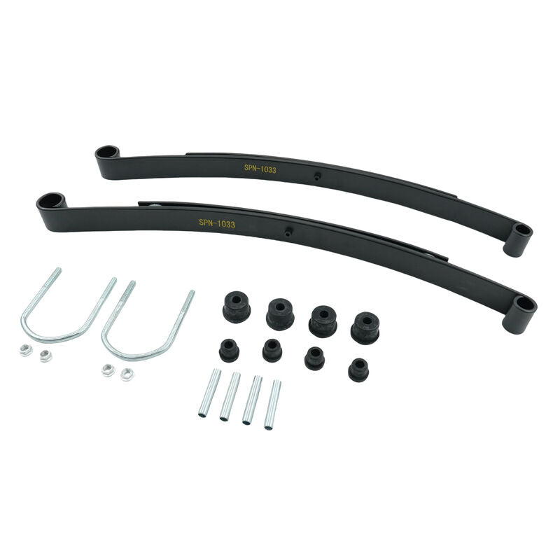 Golf Cart 2-Leaf Rear Leaf Springs Set With Bushing Kit Fit For EZGO RXV 2008-ON