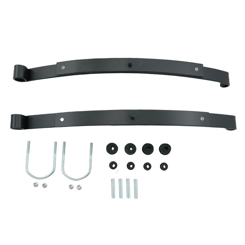 Golf Cart 2-Leaf Rear Leaf Springs Set With Bushing Kit Fit For EZGO RXV 2008-ON