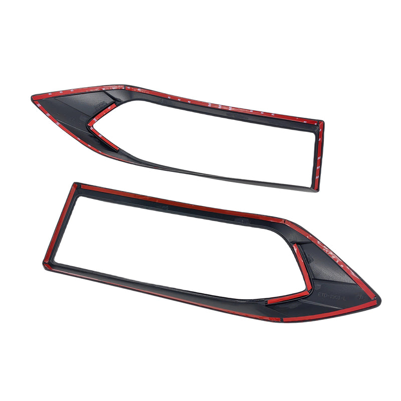 Matte Black Headlight & Tail Light Trim Covers Fit For LDV T60 2017-2021