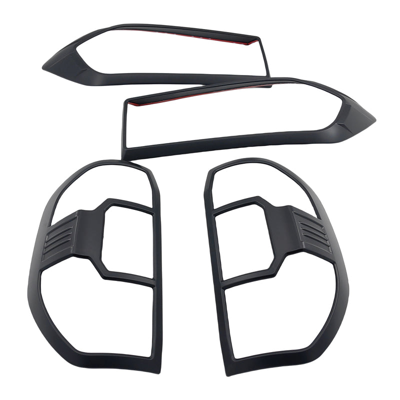 Matte Black Headlight & Tail Light Trim Covers Fit For LDV T60 2017-2021