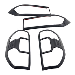 Matte Black Headlight & Tail Light Trim Covers Fit For LDV T60 2017-2021