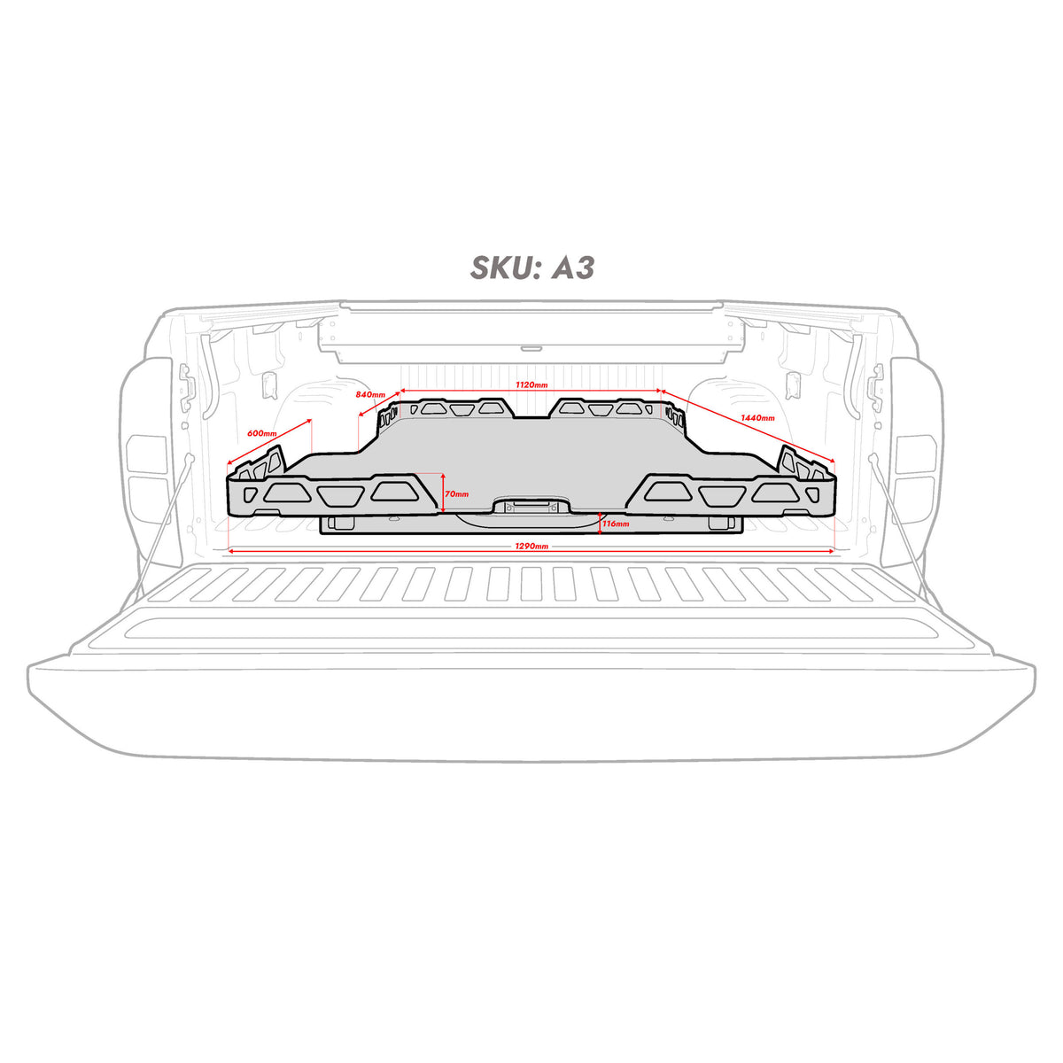 HSP Load Slide Suits Amarok 2H-2011+