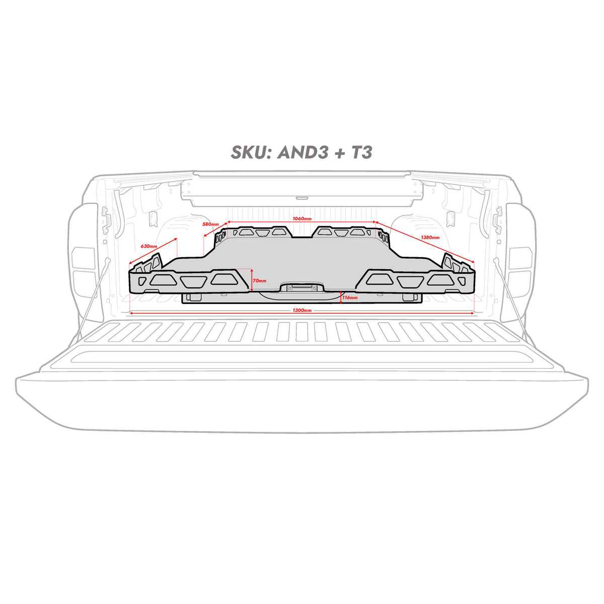 HSP Load Slide Suits Dual Cab Triton MV 2024+