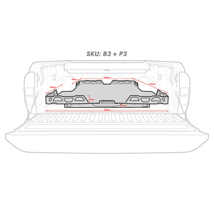 HSP Load Slide Suits Dual Cab Ranger/Raptor PX (Suits Genuine Tubliner)