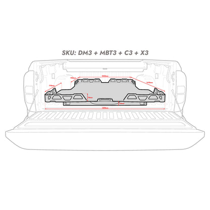 HSP Load Slide Suits Dual Cab Colorado RG - 2012+
