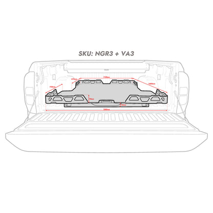 HSP Load Slide Suits Dual Cab Next Gen Ranger/Raptor (Suits Genuine Tubliner)