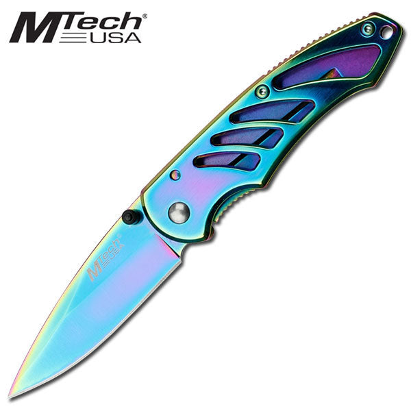 MTech Rainbow Titanium Pocket Knife