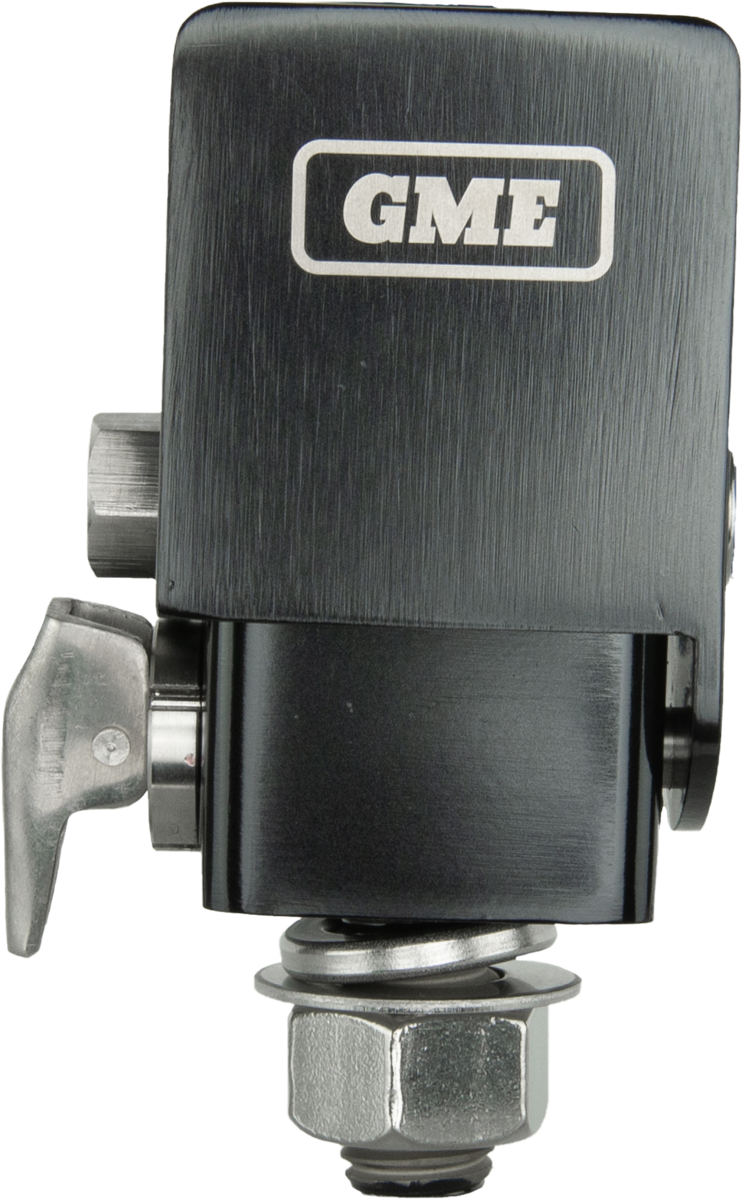 GME Fold-Down Antenna Mounting Bracket - Black