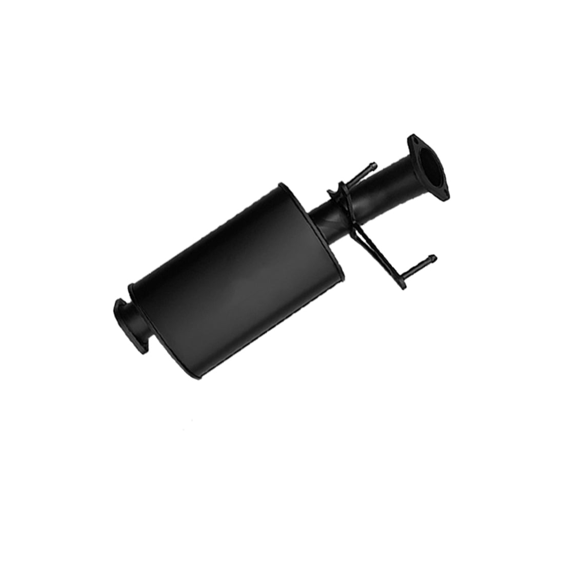 #Black - Aluminised Steel, #Muffler, #3 Inch