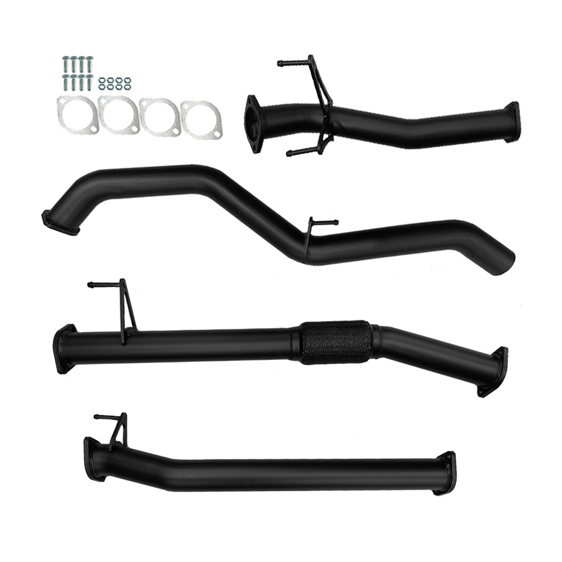 #Black - Aluminised Steel, #Pipe Only, #3 Inch