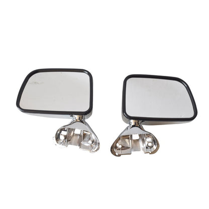Manual Door Mirror LH+RH Fit For Toyota Hilux 1988-2005 Chrome Pair
