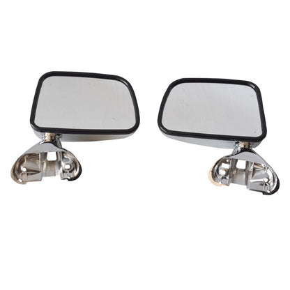 Manual Door Mirror LH+RH Fit For Toyota Hilux 1988-2005 Chrome Pair
