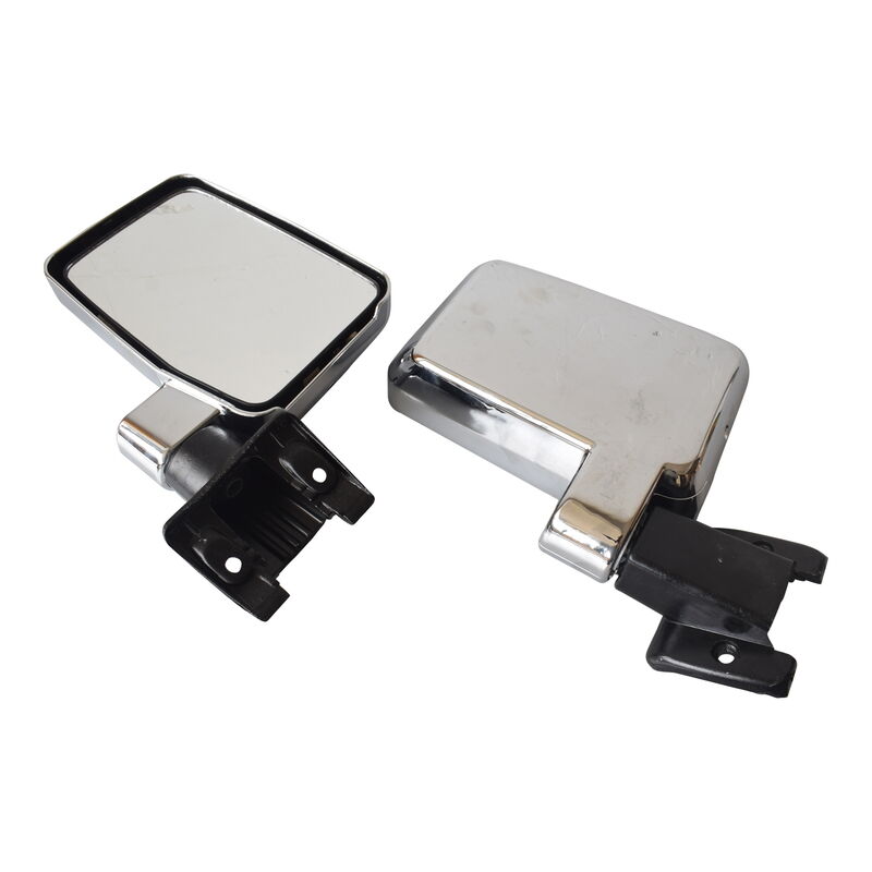 Door Mirrors L+R Large Fit For Toyota Landcruiser 60 Series 1980-1990 Chrome