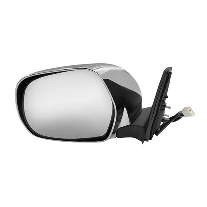 3 Pins Door Mirror Assembly Left Hand Side Chrome Cover Fit For Toyota Prado 120 Series 2002-2009