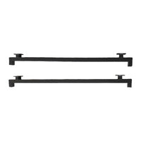 1500mm Wide Roof Bars Bolt On Rack Cab Ute Canopy And Toolbox Flat Steel