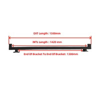 1500mm Wide Roof Bars Bolt On Rack Cab Ute Canopy And Toolbox Flat Steel