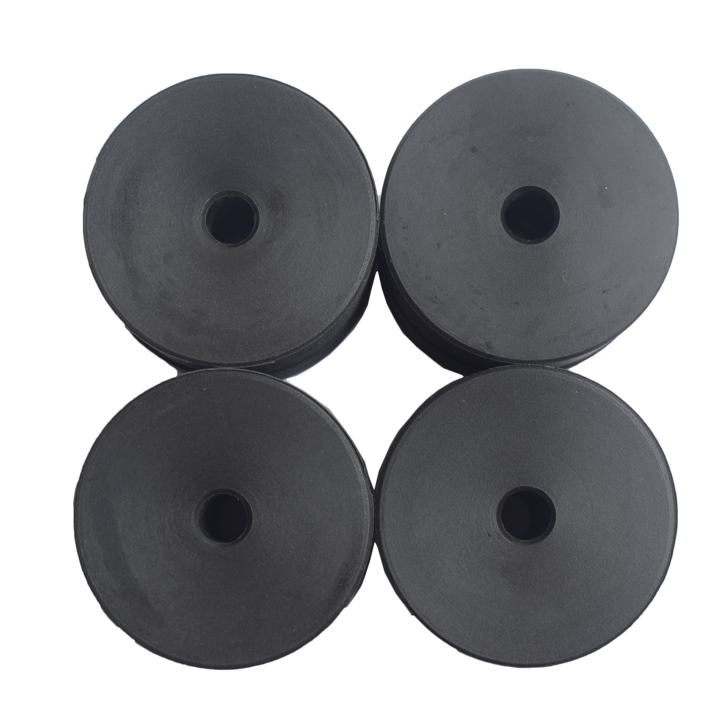 8 Pcs Universal 1'' Polyethylene Body Lift Block 70mm Dia x 25mm High x 10mm Hole