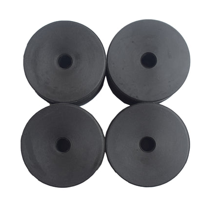 8 Pcs Universal 1'' Polyethylene Body Lift Block 70mm Dia x 25mm High x 10mm Hole