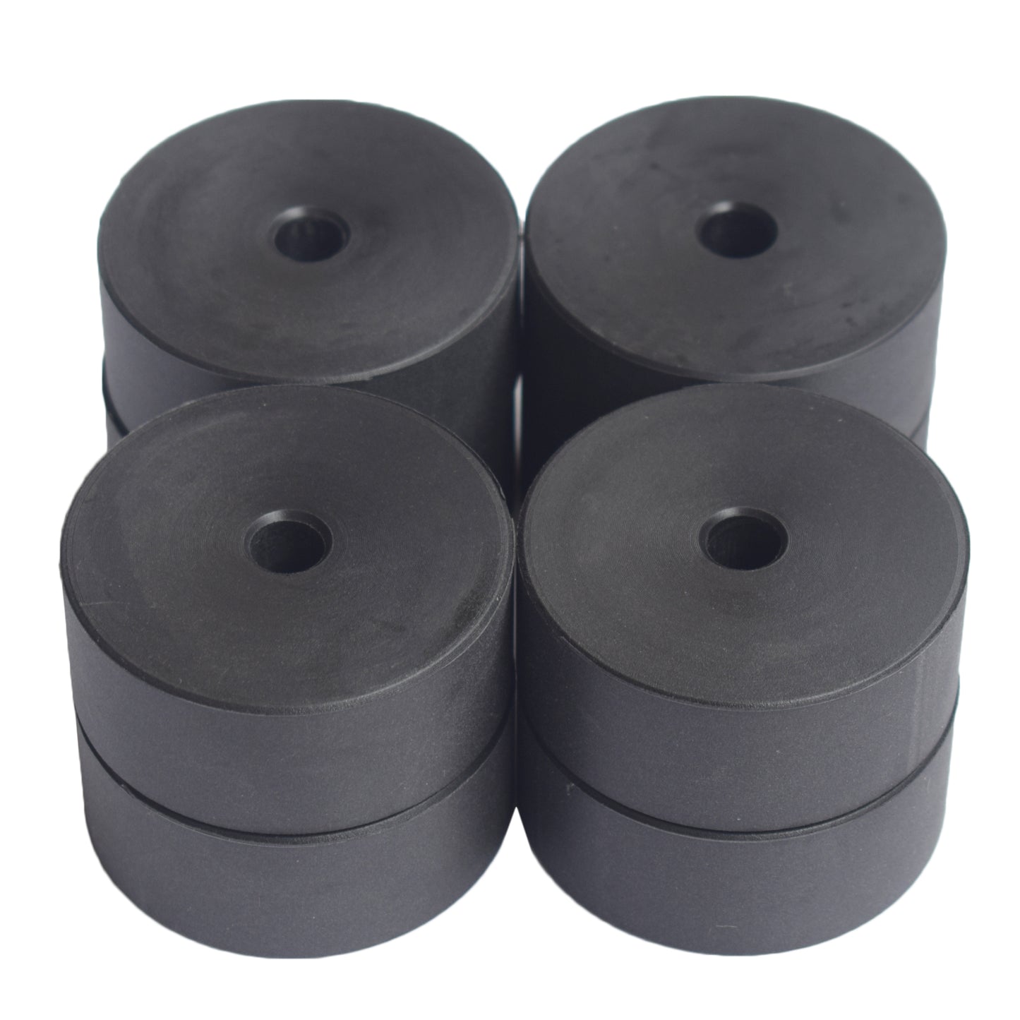 8 Pcs Universal 1'' Polyethylene Body Lift Block 70mm Dia x 25mm High x 10mm Hole