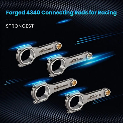 MAX PEEDING RODS 4x Connecting Rod Rods And Bolts Fit For Honda Acura K24A1 K24A2 K24A4 K24A8 2.4L 152mm