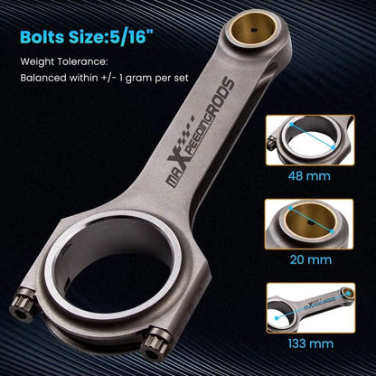 MAX PEEDING RODS 4x Connecting Rods Rod Fit For Mazda Miata MX51.616v 1.8 133mm Conrods ARP2000