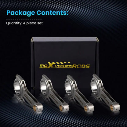 MAX PEEDING RODS 4340 EN24 Connecting Rods Fit For Subaru Forester Impreza Legacy EJ20 EJ25 WRX Sti