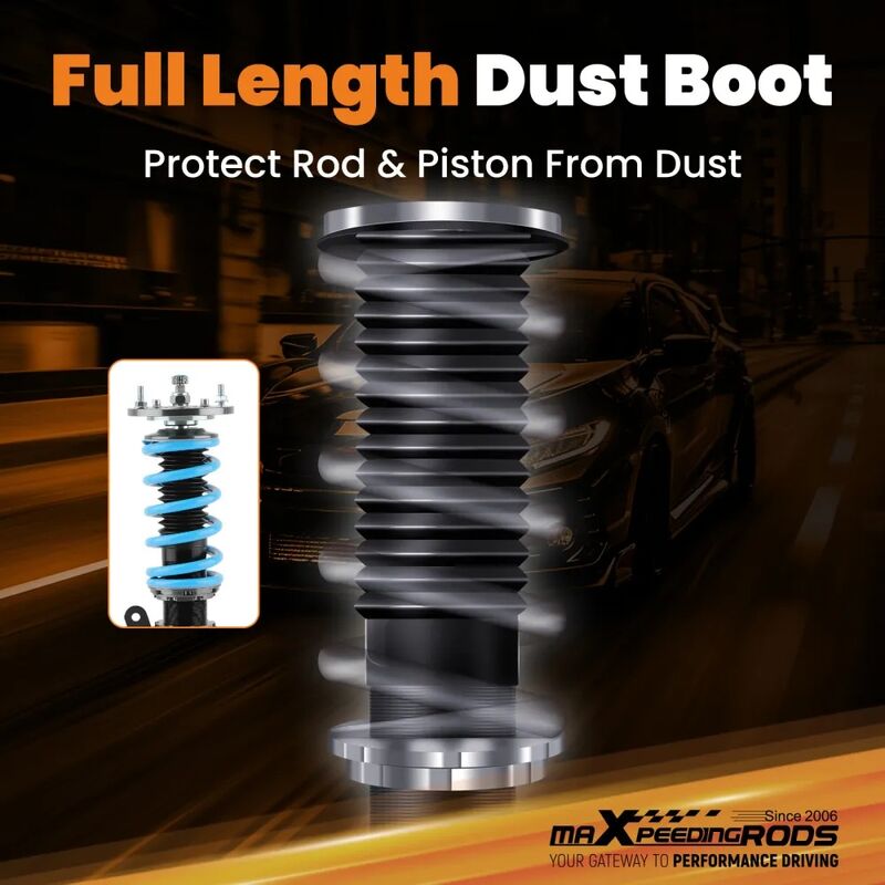 MAX PEEDING RODS 24 Ways Adjustable Damper Spring Coilover Shock Absorbe Kit Fit For BMW E46 3 Series