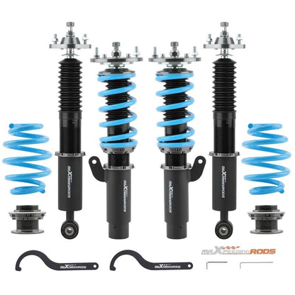 MAX PEEDING RODS 24 Ways Adjustable Damper Spring Coilover Shock Absorbe Kit Fit For BMW E46 3 Series