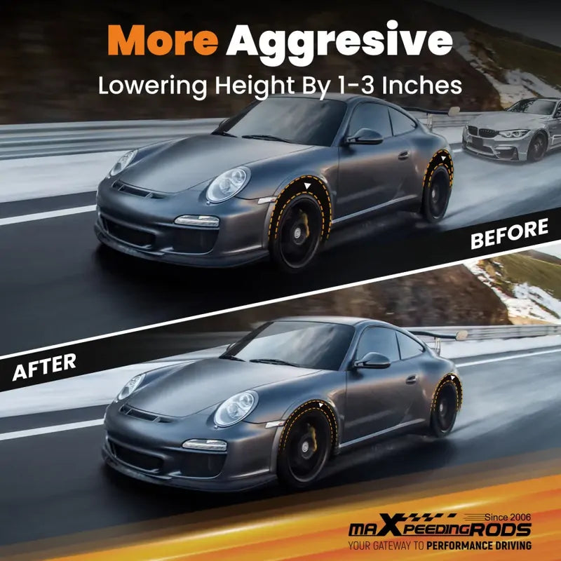 MAX PEEDING RODS 24 Levels Adjustable Coilover Fit For Honda Civic EJ EK EM EK1 EK4 EJ6 1996-2000