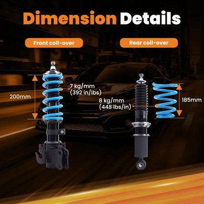 MAX PEEDING RODS 24 Levels Adj. Damper Coilover Kit Fit For Holden VE Commodore Ute Sedan Wagon 2006-2013