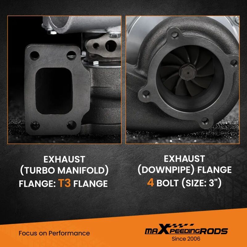 MAX PEEDING RODS Anti-Surge Compressor Turbocharger Bearing Up To 600HP For GT35 GT3582 Turbo Fit For Charger T3 AR.70/63