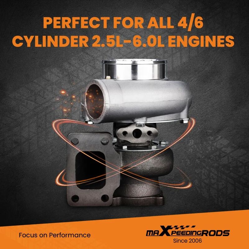 MAX PEEDING RODS Anti-Surge Compressor Turbocharger Bearing Up To 600HP For GT35 GT3582 Turbo Fit For Charger T3 AR.70/63