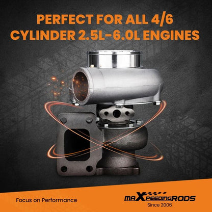 MAX PEEDING RODS Anti-Surge Compressor Turbocharger Bearing Up To 600HP For GT35 GT3582 Turbo Fit For Charger T3 AR.70/63