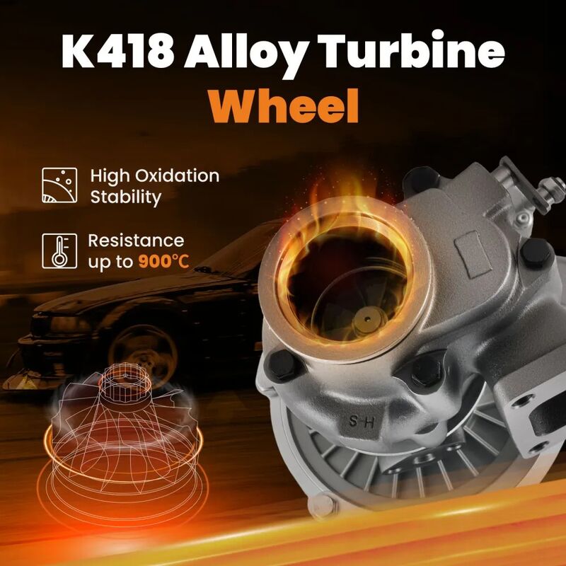 MAX PEEDING RODS Universal Billet Turbocharger T3 Flange V-Band For 1.5-2.5L 4/6 Cyl 420HP