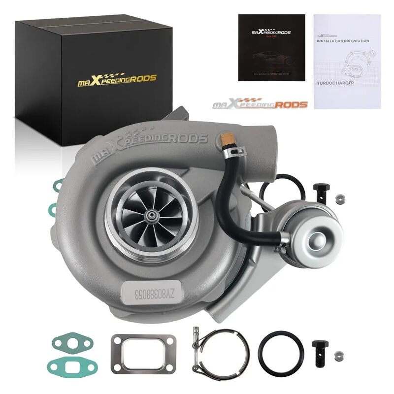 MAX PEEDING RODS Universal Billet Turbocharger T3 Flange V-Band For 1.5-2.5L 4/6 Cyl 420HP