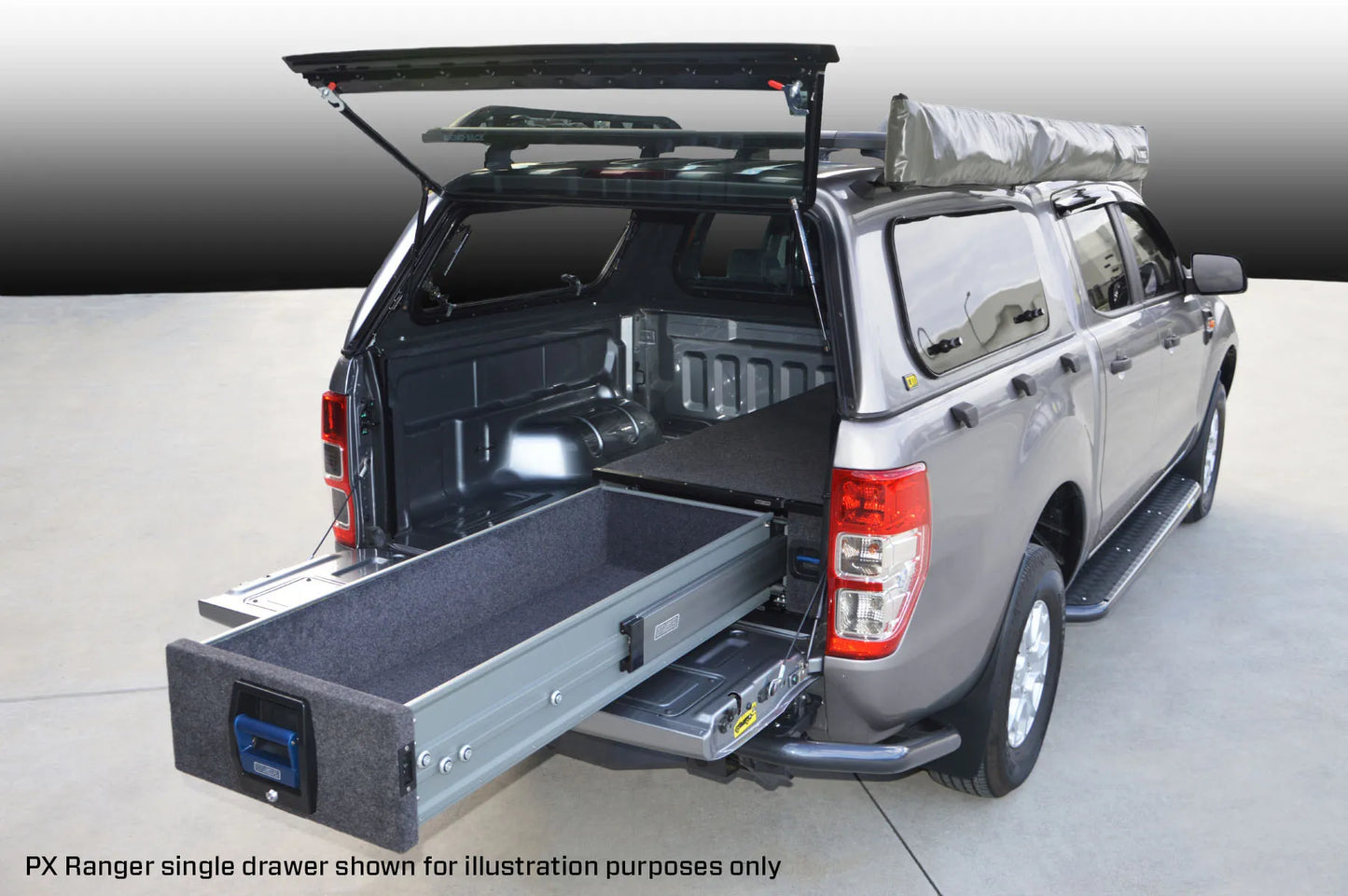 MSA NAVARA D22 COMPLETE RIGHT STORAGE DRAWER SYSTEM - E1350-NAVD22-RI-COM