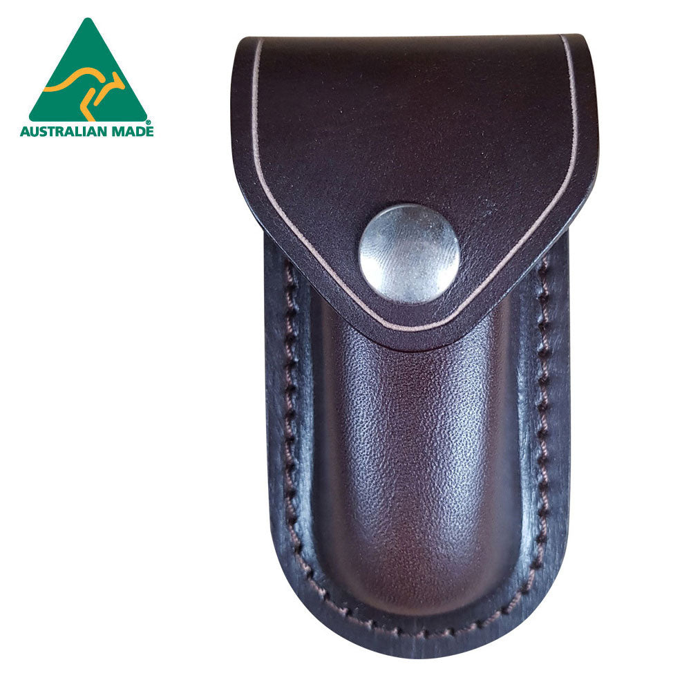 Leather Moulded Vertical Pocket Knife Pouch - 90mm