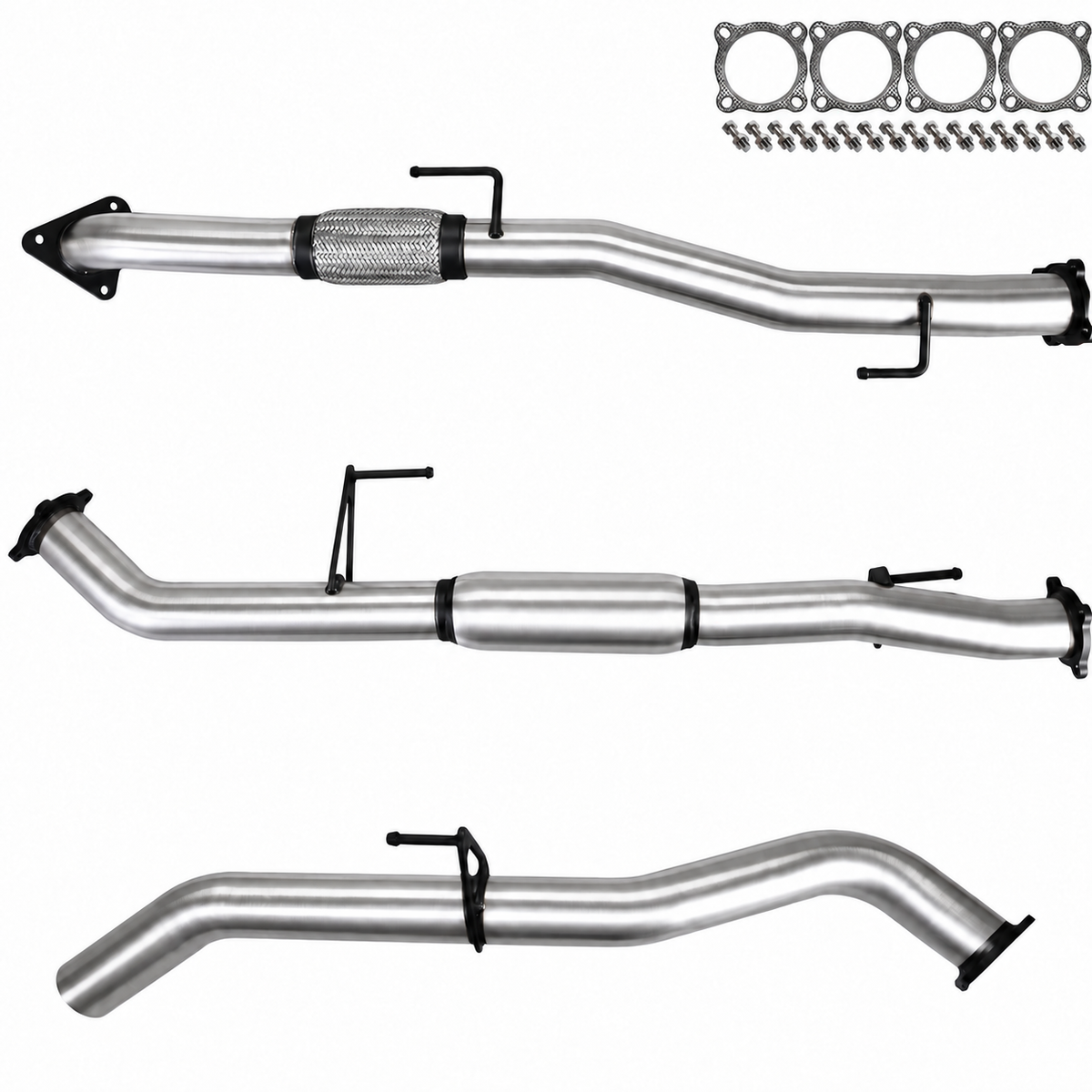 Nissan D40 Navara Exhaust V6 V9X TD 3" Dump Pipe Back Systems