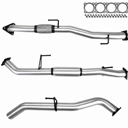Nissan D40 Navara Exhaust V6 V9X TD 3" Dump Pipe Back Systems
