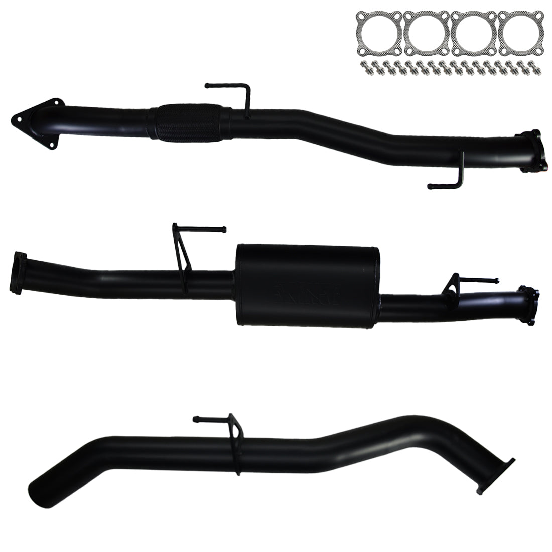 #Black - 409 Stainless Steel, #Muffler