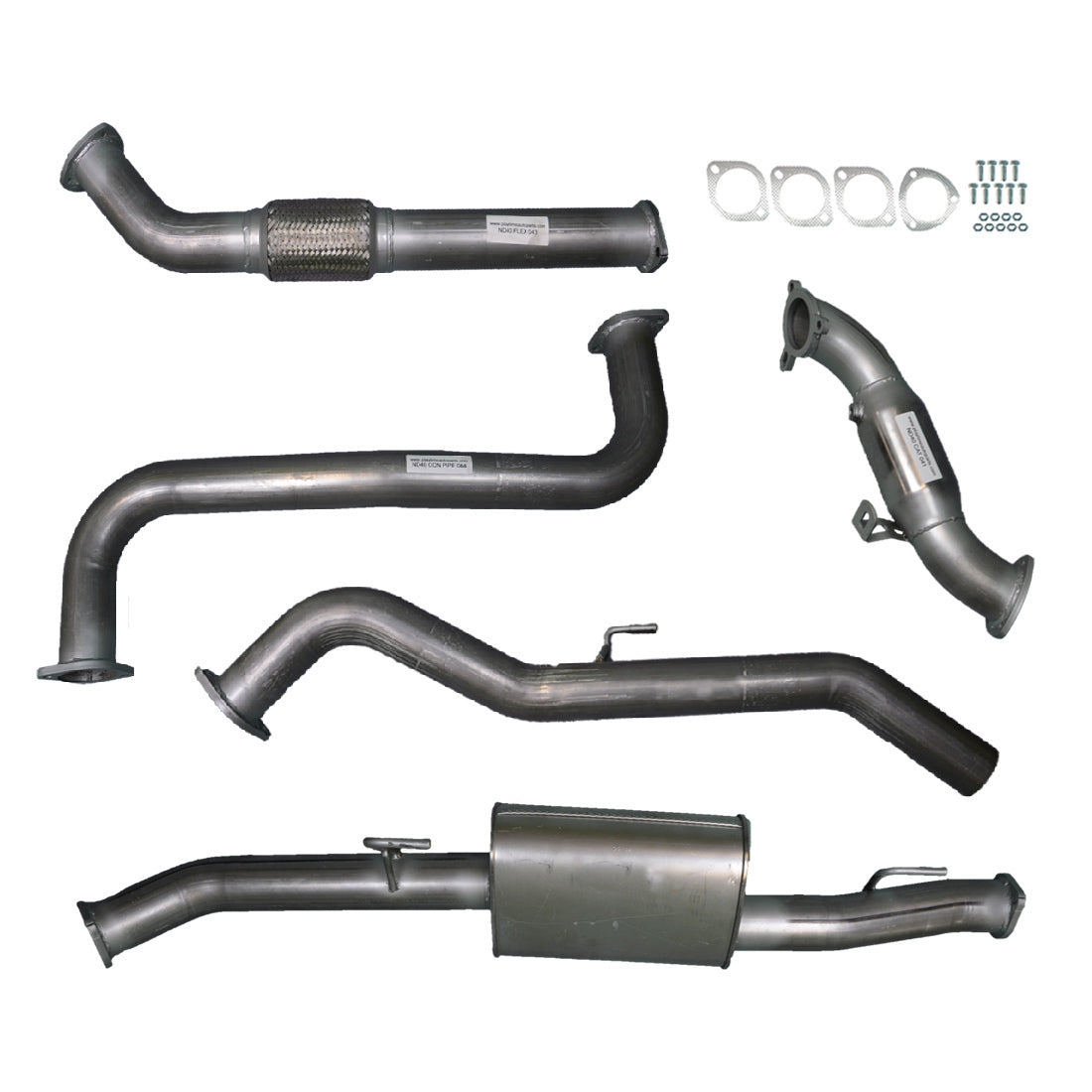 #Raw Aluminised Steel, #With Cat & Muffler