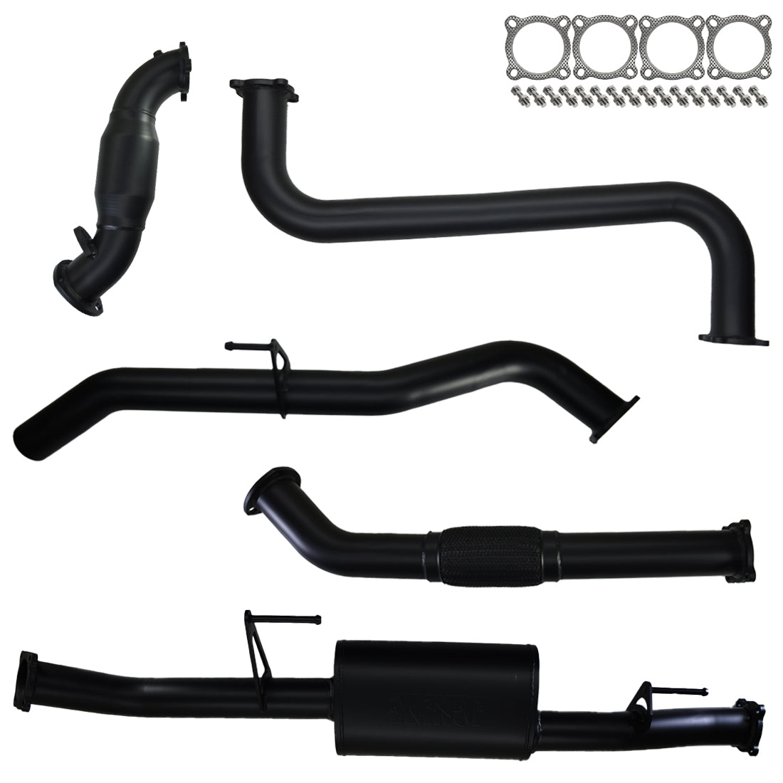 #Black - 409 Stainless Steel, #With Cat & Muffler