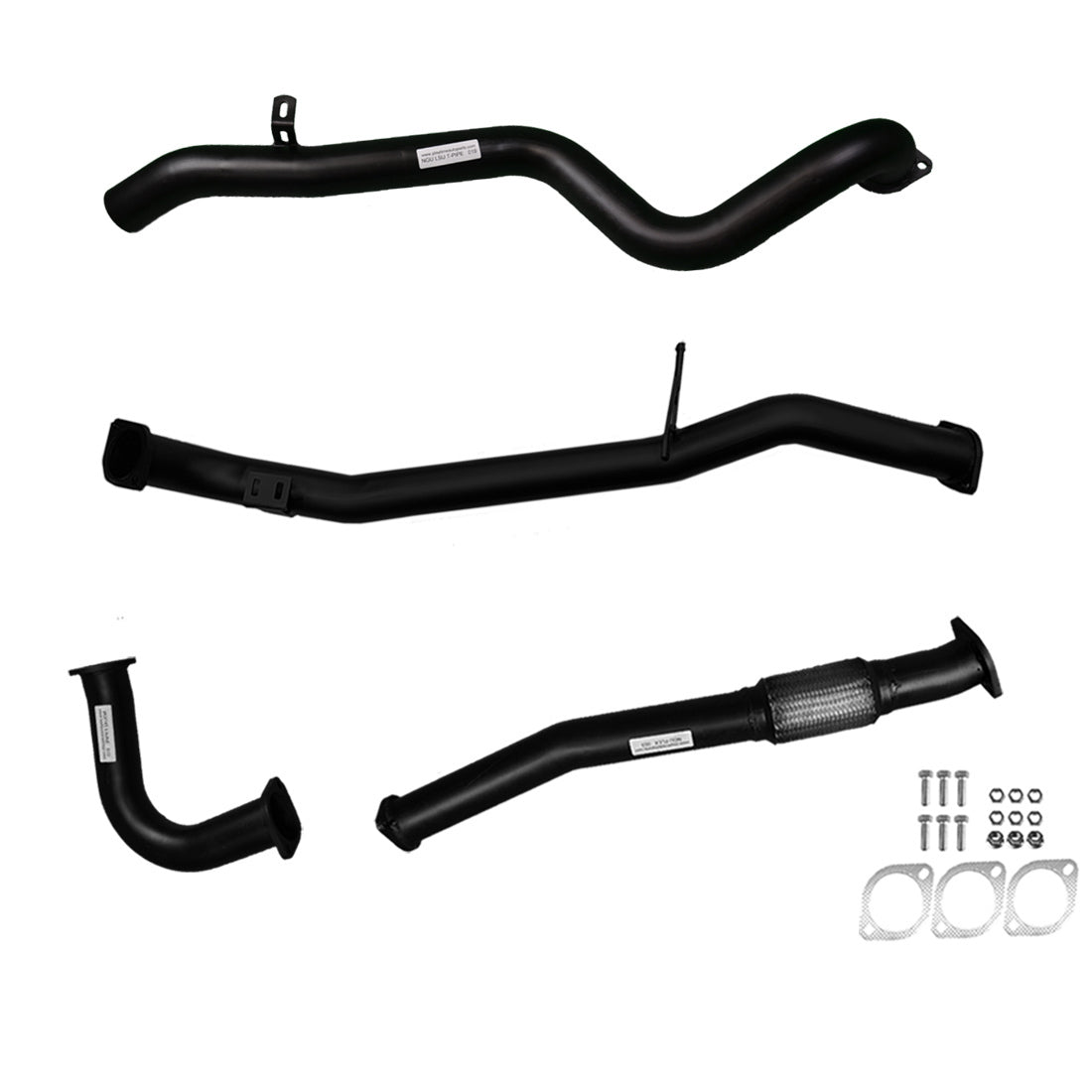 #Black - Aluminised Steel, #Pipe Only, #No Dump Pipe